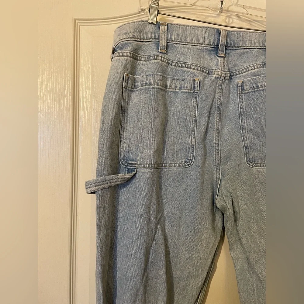 Abercrombie Fitch Carpenter Jeans Men’s 38x32 Light Wash Loose Baggy Vintage